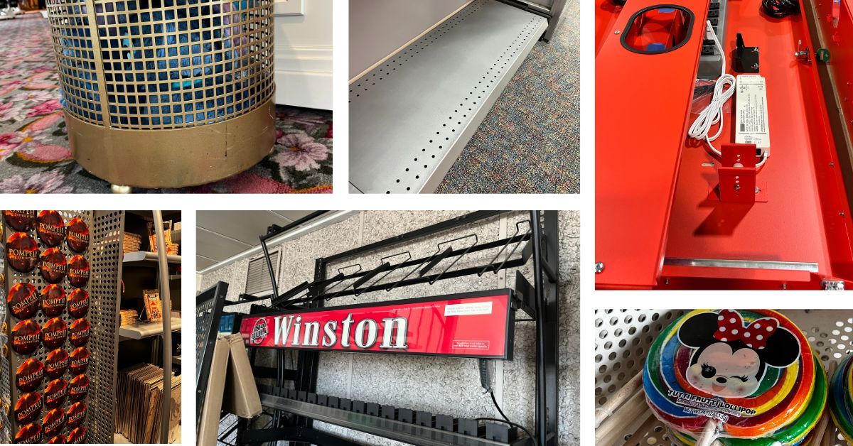Retail shelving examples