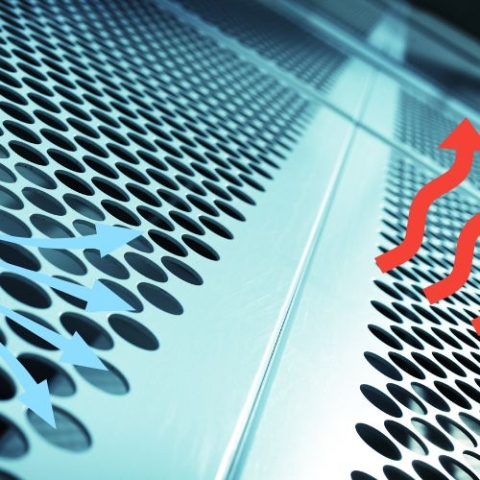 punched metal, airflow patterns